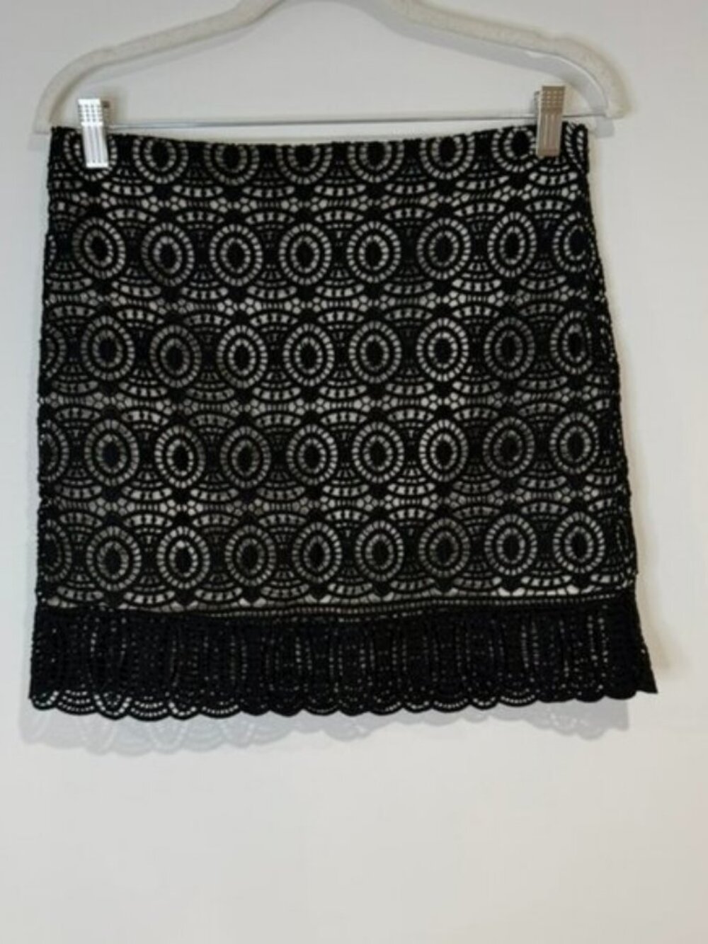 Club Monaco Black Lace Mini Skirt Size 2